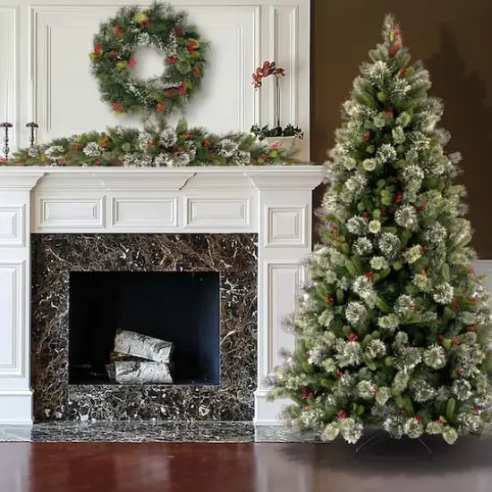 7.5ft. Pre-Lit Wintry Pine&reg; Artificial Christmas Tree, Clear Lights {6}