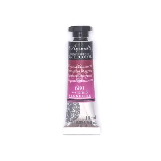 Sennelier French Artists' Watercolor, 10mL 680 Permanent Magenta S3 {1}