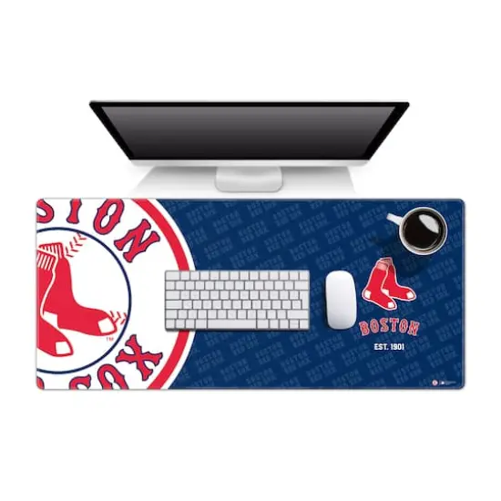 MLB Logo Series Desk Pad Boston Red Sox {1}