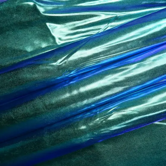 Feldman Green Chameleon Foiled Stretch Knit Fabric {3}