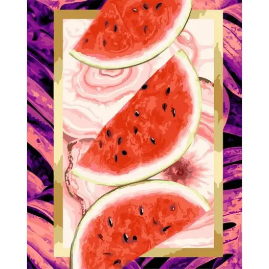 Crafting Spark Tasty Watermelon Painting by Numbers Kit {1}