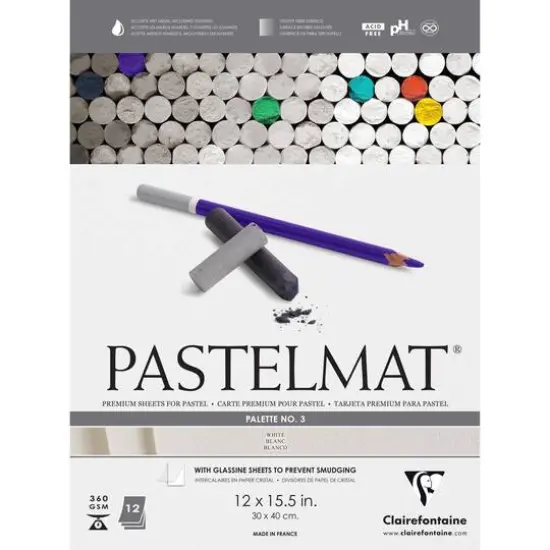 Clairefontaine Pastelmat&reg; Premium Paper Pad, 12" x 15.75" Palette 3 {1}