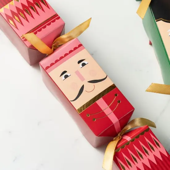 Glitzhome&reg; 8PK 2"D x 12"H Nutcracker Christmas Party Crackers with Gift Contents {6}