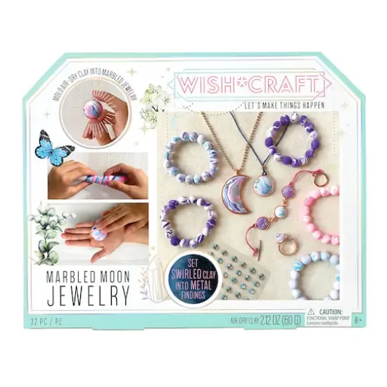 Wish Craft&trade; Marbled Moon Phase Jewelry Craft Kit {1}