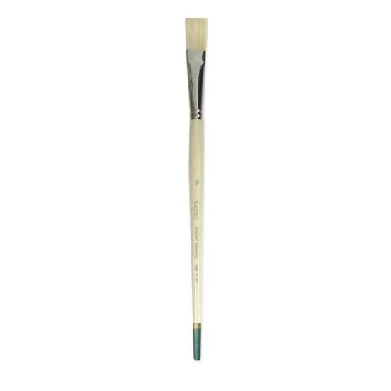 Robert Simmons Signet Long Handle Flat Brush, Size 10 {1}