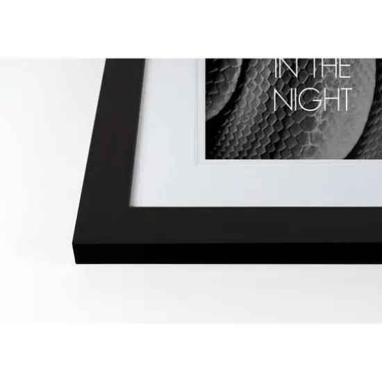 In The Night Black Framed Print Wall Art {3}