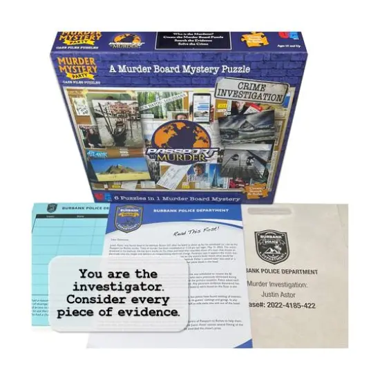 Murder Mystery Party Case Files Puzzles - Passport to Murder: 1000 Pcs {5}