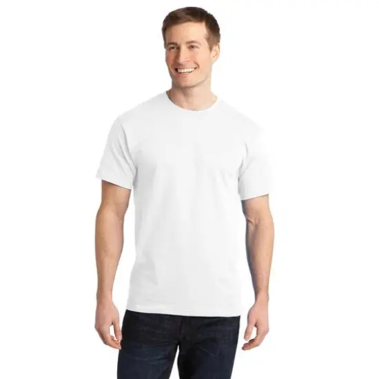 Port & Company&reg; Ring Spun Cotton T-Shirt White {4}