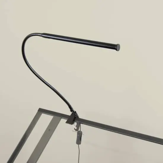 Studio Designs Black Metal LED Bar Clamp Lamp with Flexible Neck {5}