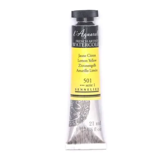 Sennelier French Artists' Watercolor, 21mL 501 Lemon Yellow S1 {1}