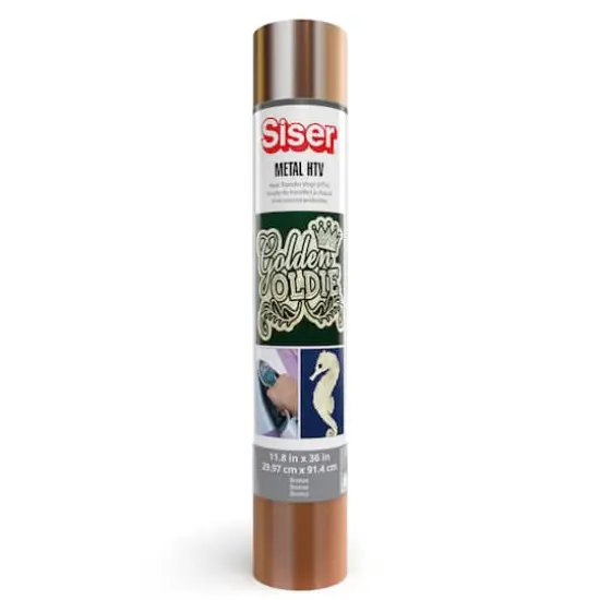 Siser&reg; Metal Heat Transfer Vinyl, 36" Bronze {1}