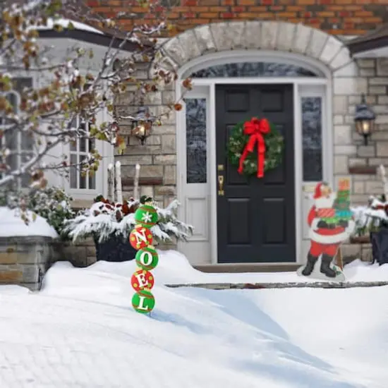 Glitzhome&reg; 42" Metal NOEL Ornament Yard Stake/Wall D&eacute;cor {5}