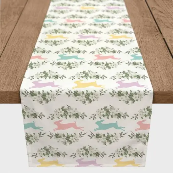 72'' Pastel Rabbits Table Runner {3}