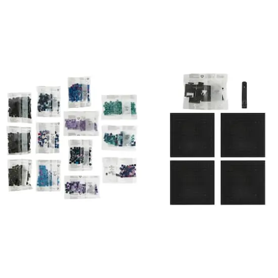 10" x 10" The Great Wave Pixelated Brick Art Kit by Make Market&reg; {3}