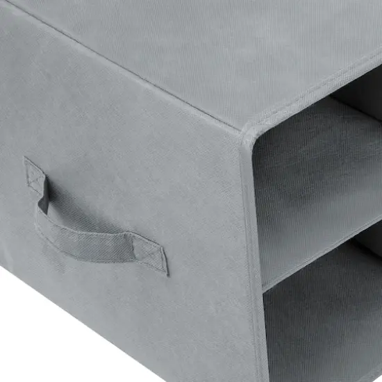 Sorbus 25" Gray Shoe Organizer Bin {6}