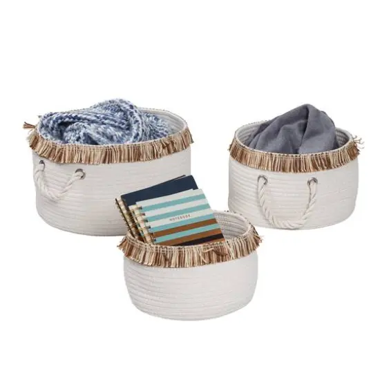 Honey Can Do Nesting Cotton Rope Basket Set {3}