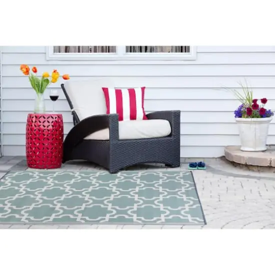 DII&reg; Aqua Lattice Outdoor Rug, 4ft. x 6ft. {7}