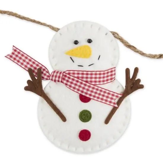 DII&reg; 4.9ft. Snowman & Snowflake Garland {5}