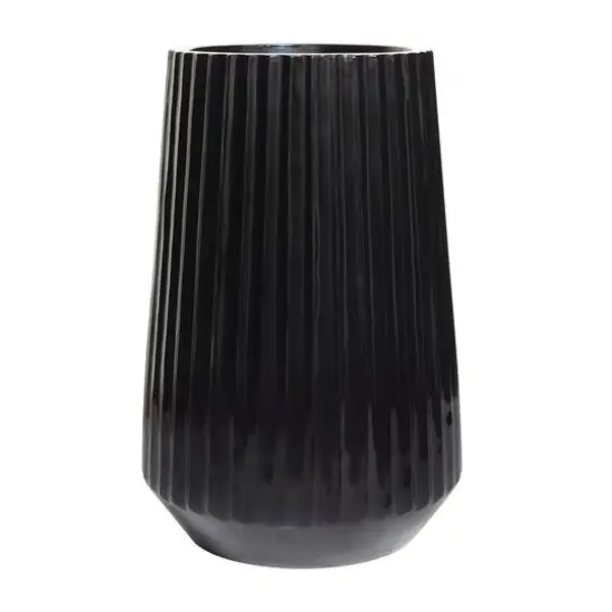 24" Black Modern Vase {3}