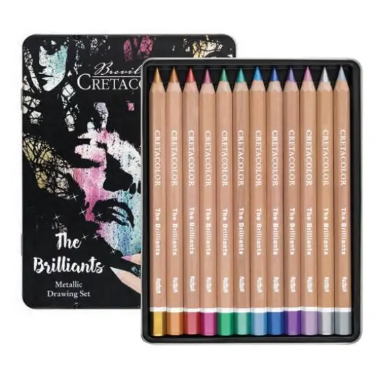 Cretacolor&reg; The Brilliant Metallic Colored Pencil Set {1}