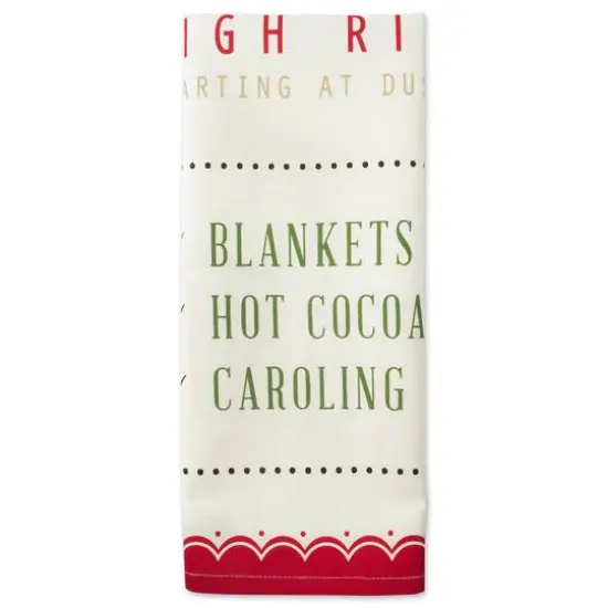 DII&reg; North Pole Holiday Printed Dishtowel Set {4}