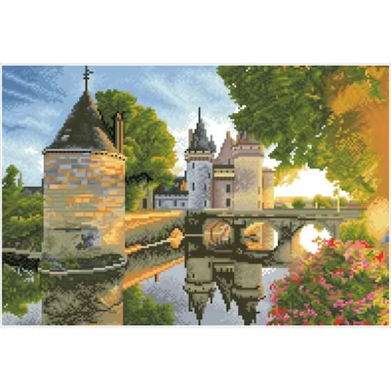 Diamond Dotz&reg; Advanced River Castle Diamond Painting Kit {3}