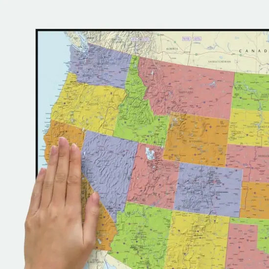 RoomMates Dry Erase US Map Peel & Stick Wall Decal {5}