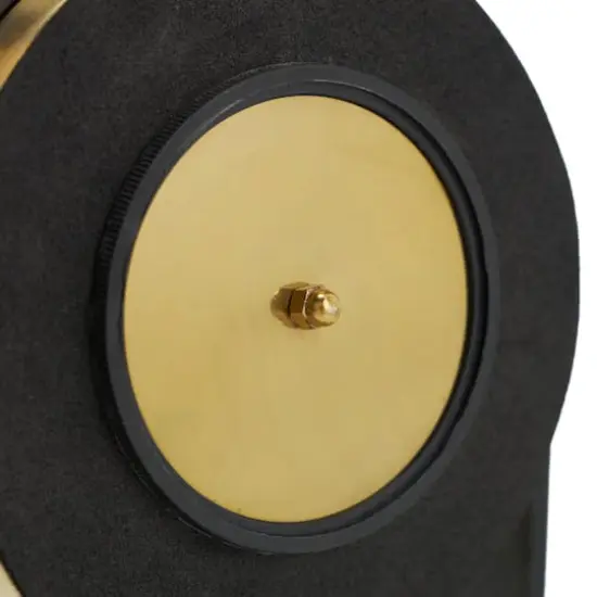 13" Gold Aluminum Tall Clock with Swinging Ball Pendulum {8}