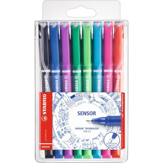 Stabilo&reg; Sensor&reg; Fineliner 8 Color Wallet Set {1}