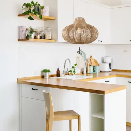 Hello Honey&reg; 17.75" Natural Boho Handwoven Paper Rope & Metal Ceiling Pendant Lamp {3}