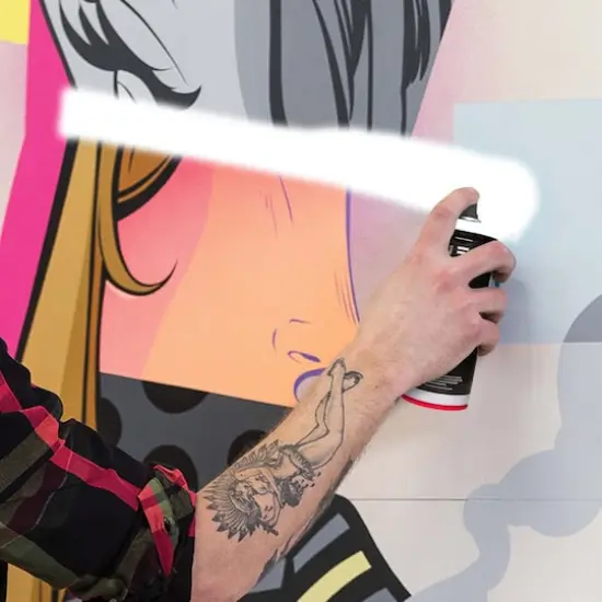 Ironlak Acrylic Spray Paint Aspen (White) {5}