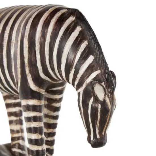 16" Multicolor Safari Animals Stacked Decorative Sculpture with Round Base {6}