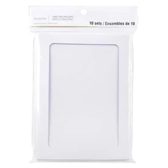 White Frame Cards & Envelopes by Recollections&trade;, 5" x 7" {1}