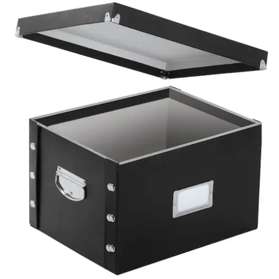 Snap-N-Store Black Legal Letter File Box {3}
