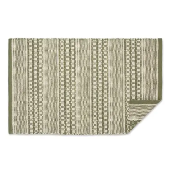 DII&reg; Artichoke Green Dobby Stripe Hand-Loomed Rug, 2ft. x 3ft. {5}
