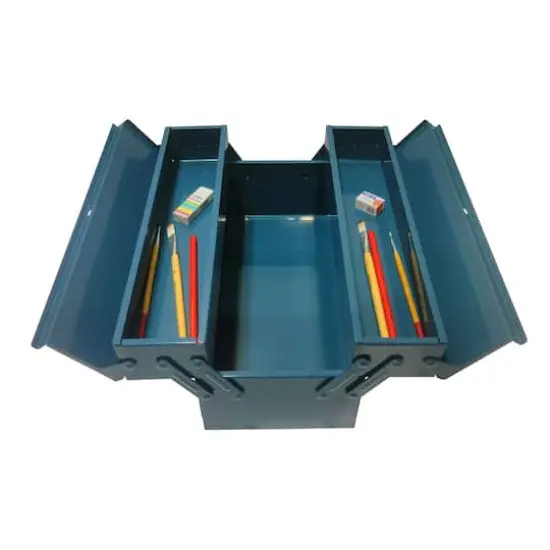 Medium Metal Storage Box by Artist's Loft&trade; Blue {5}