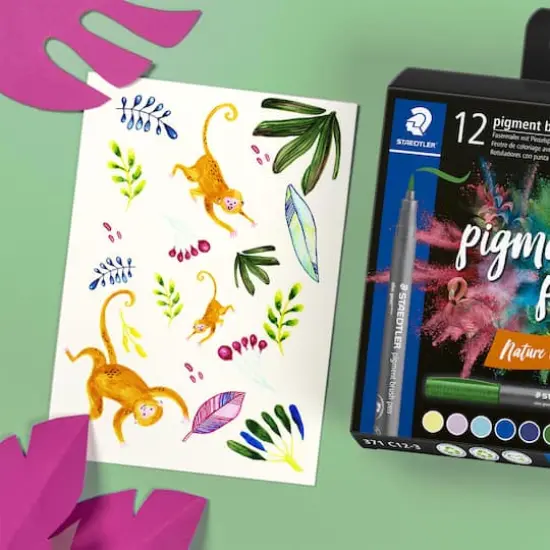 STAEDTLER&reg; Pigments Arts Nature Brush Pen Set {3}