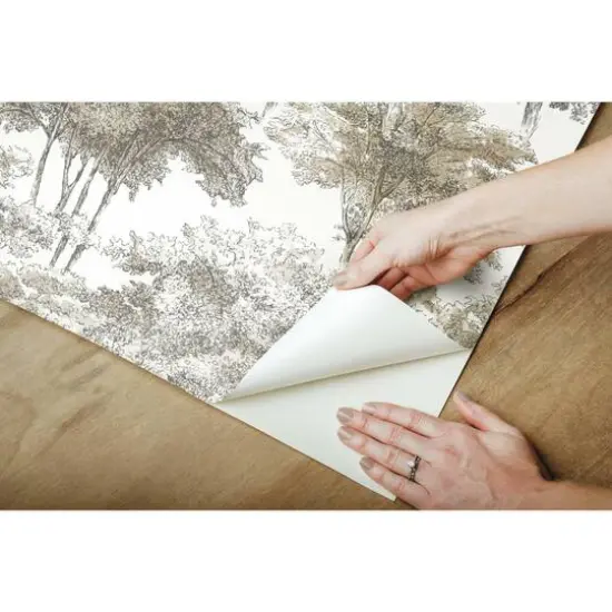 RoomMates Old World Trees Peel & Stick Wallpaper Gray, Beige {8}