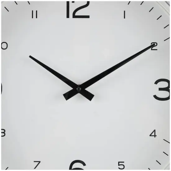 16" Light Brown Framed Wall Clock {9}