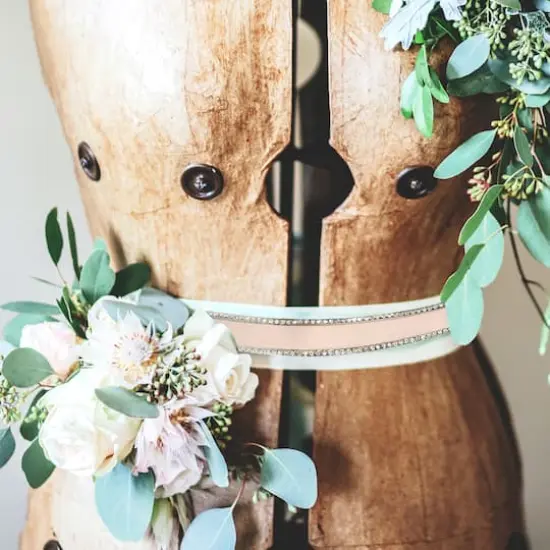 Gwen Studios 6yd. Satin & Rhinestone Trim Set Blush Pink {4}