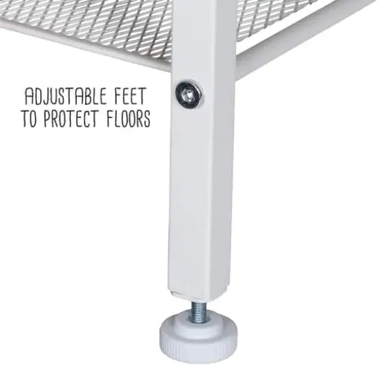 Honey Can Do White/Natural Coat Rack Bench {12}