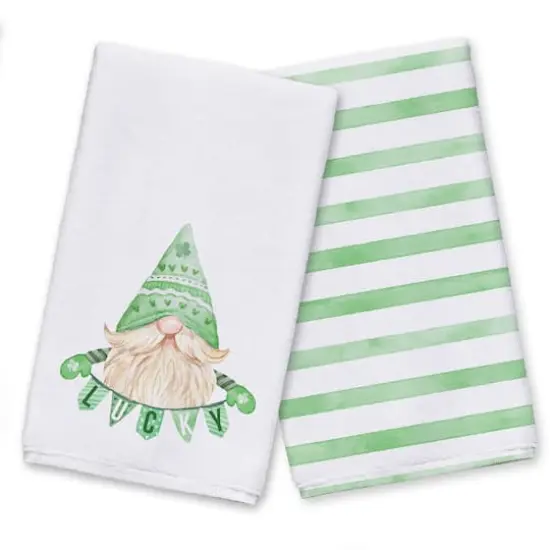 Leprechaun Banner Tea Towel Set of 2 {1}