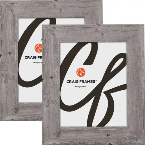 2 Pack Craig Frames American Barn Light Gray Picture Frame {1}