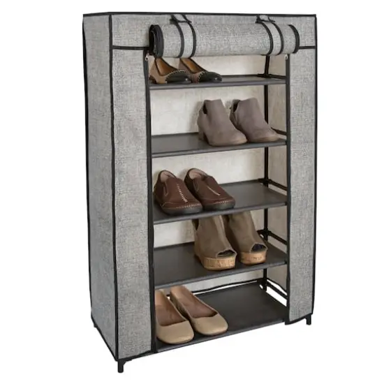 Simplify 5-Tier Shoe Organizer with Cover {1}