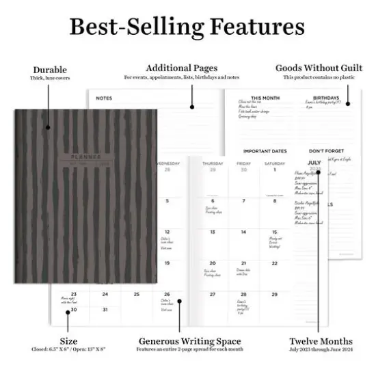TF Publishing 2023-2024 In the Mud Medium Monthly Planner {6}