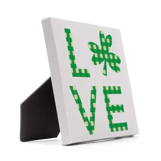 Love Clover Tabletop Canvas Art {3}