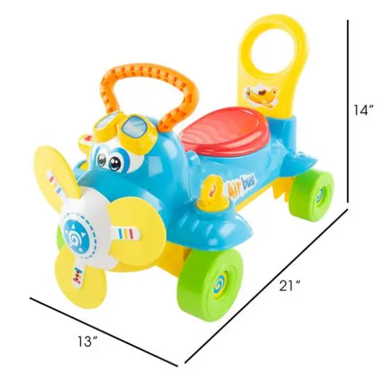 Toy Time Electronic Ride-On Toddler Airplane {3}