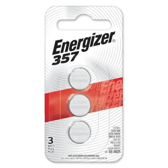 Energizer&reg; 357 1.55V Silver Oxide Batteries, 3ct. {1}