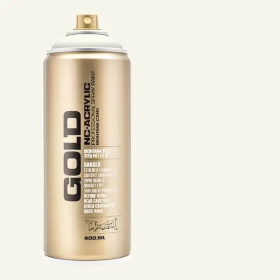 Montana&trade; Cans GOLD Shock Color Spray Paint, 400mL S9110 Shock White Cream {4}