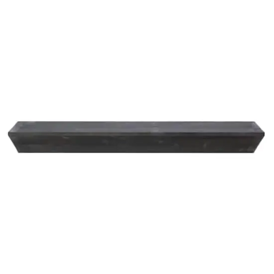 Large Black Wedge Wood Floating Wall Shelf {6}